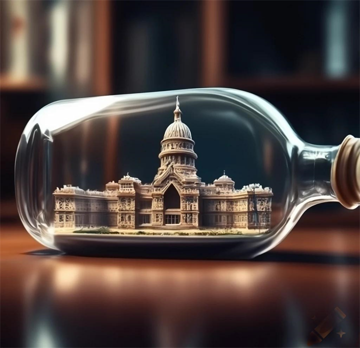Austin Capitol Building in A Bottle