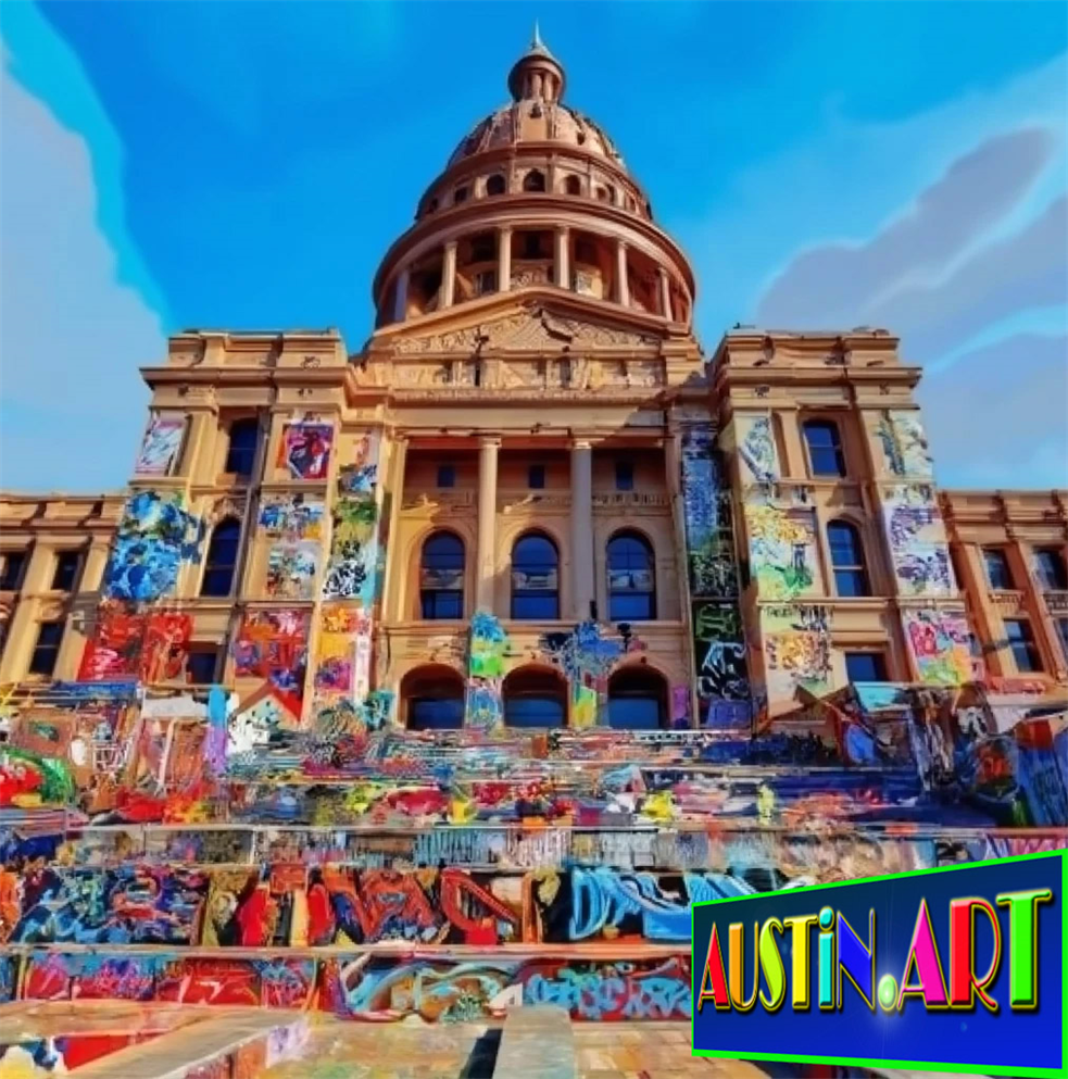 After Austin Capitol Building Trip To New York,
Austin Graffiti Art 