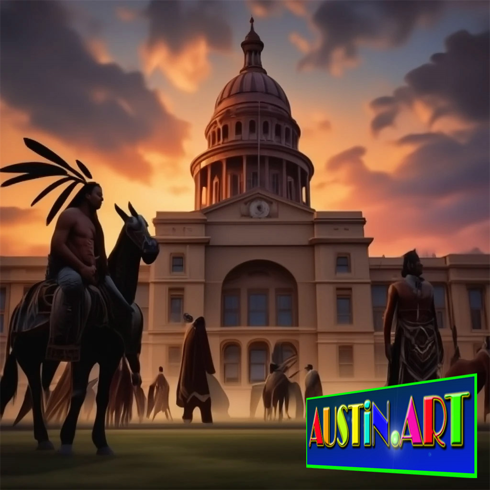 Austin Capitol Building Trip To The Past
Indians Around Capitol Building of Texas