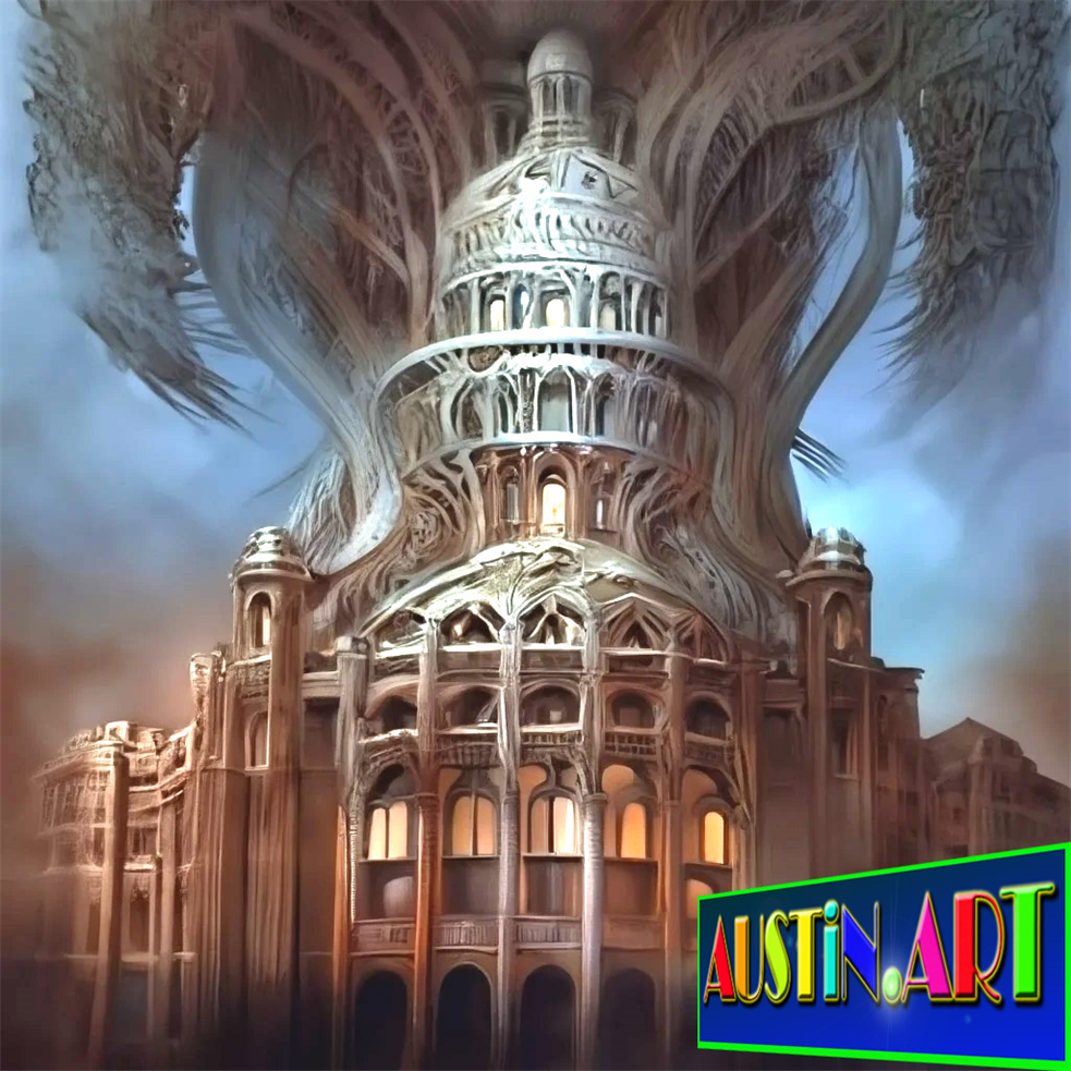 Fantasy Art By DAPACU Austin Artist
The Roots of Texas Capitol Building in Austin