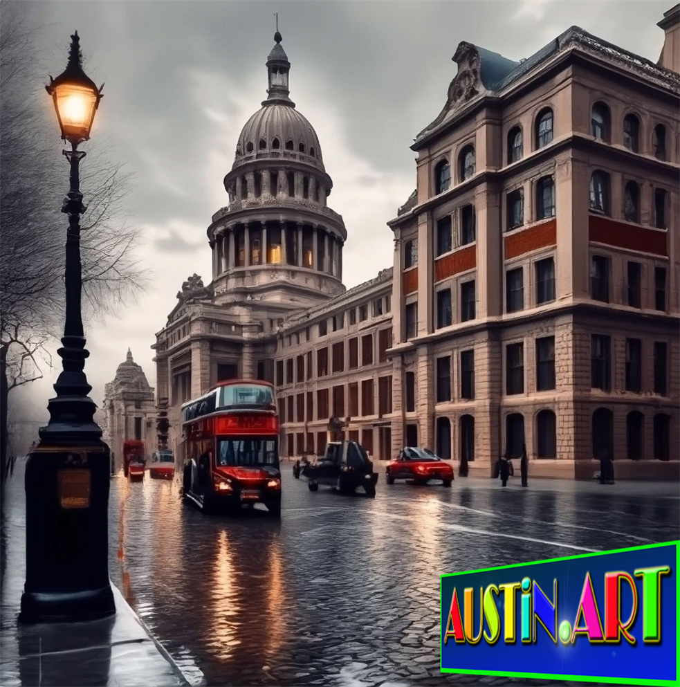 One of Kind Austin Art Picture in London England